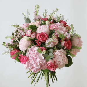 Pink peony bouquet