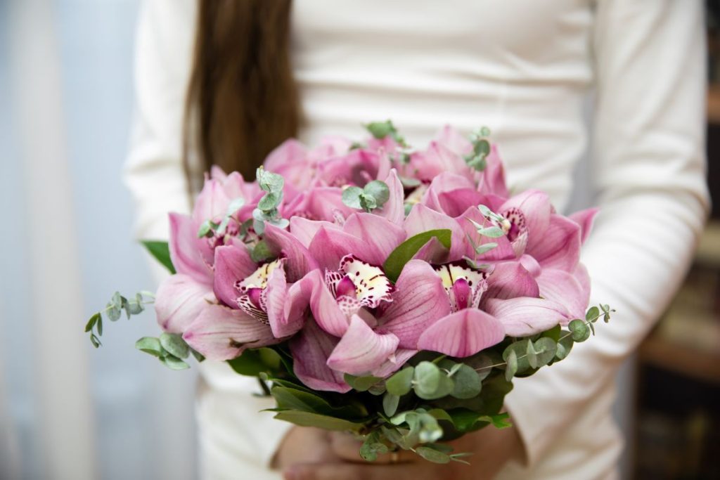 Orchid bridal bouquet