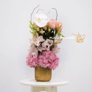 Pink flower arrangement