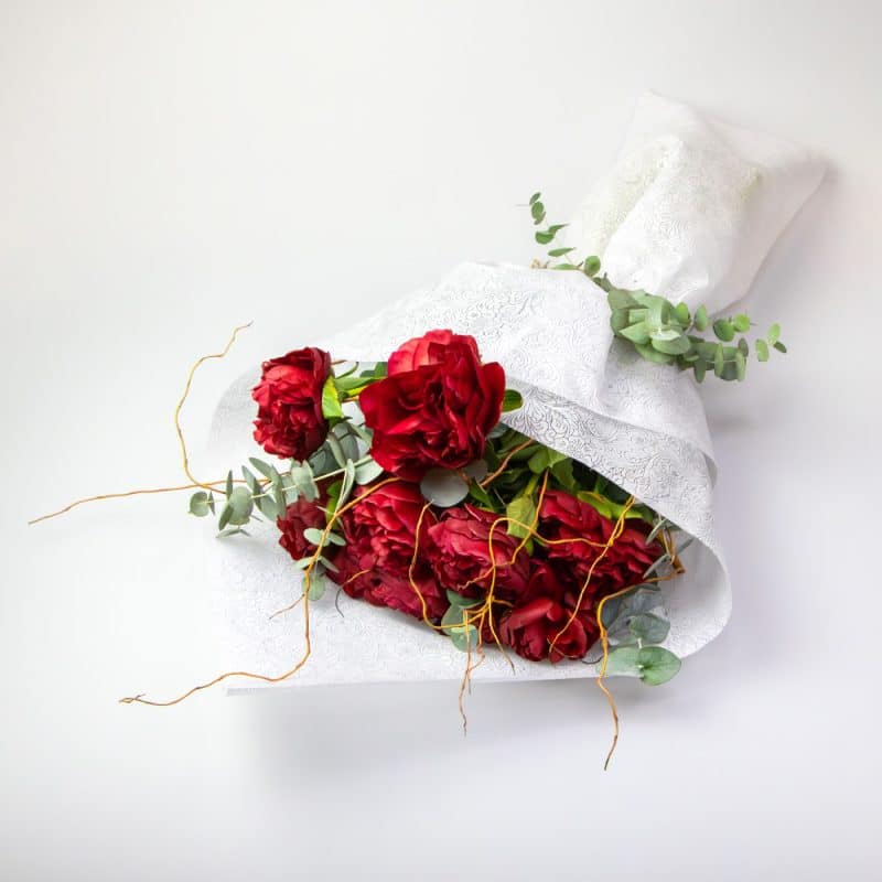 Red Peony Bouquet