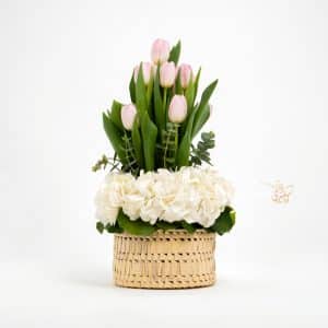 Pink Tulip Arrangement