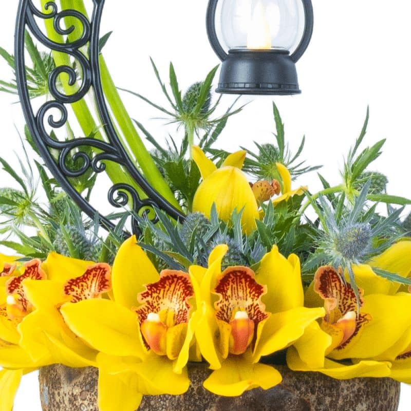 Yellow Moon Flower Arrangement