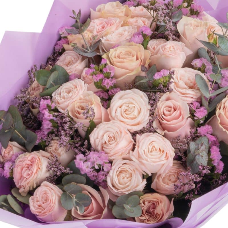 Peach Spray Roses Bouquet