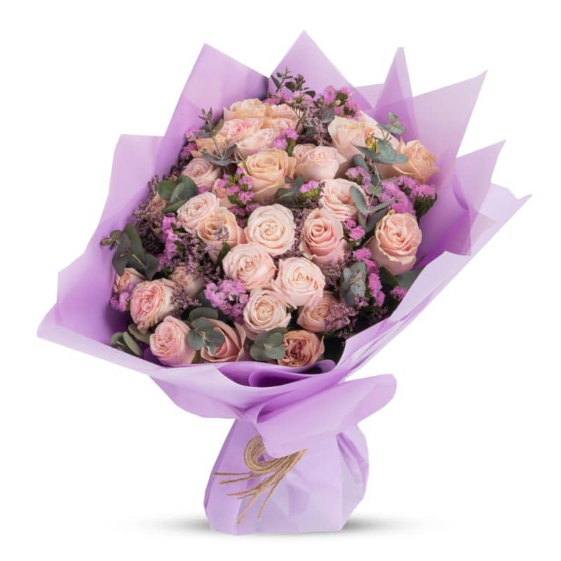 Peach Spray Roses Bouquet