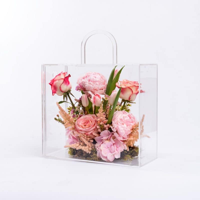 Peony and Tulips Perfection Clear Box