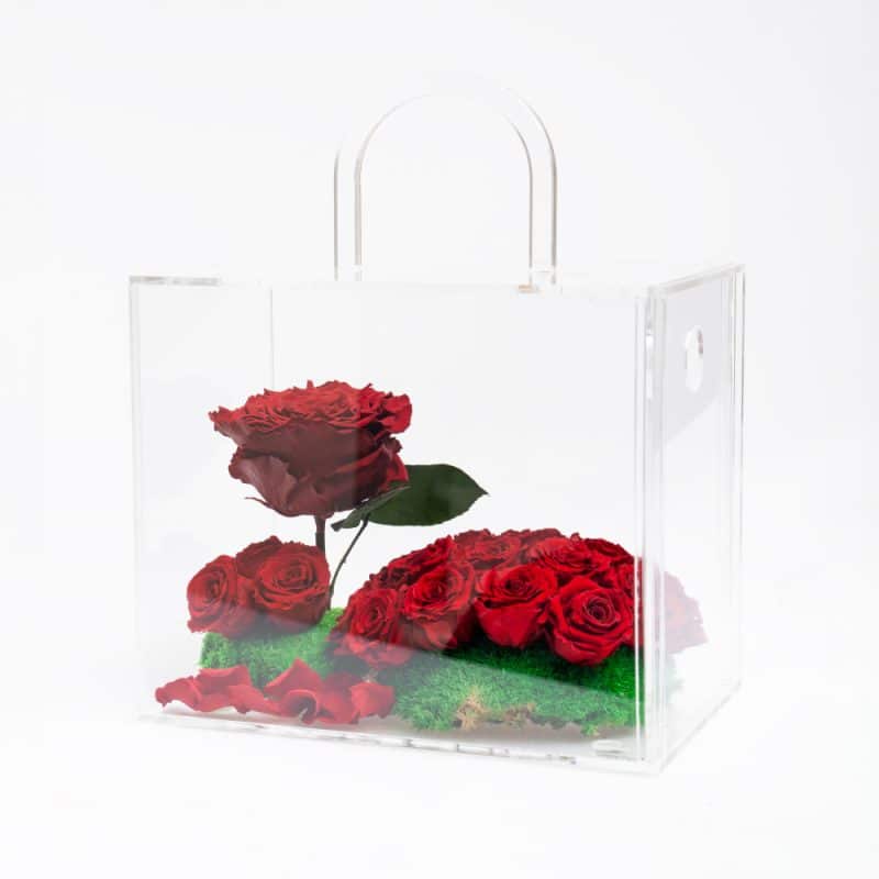 Red Roses Eternity Moss Box