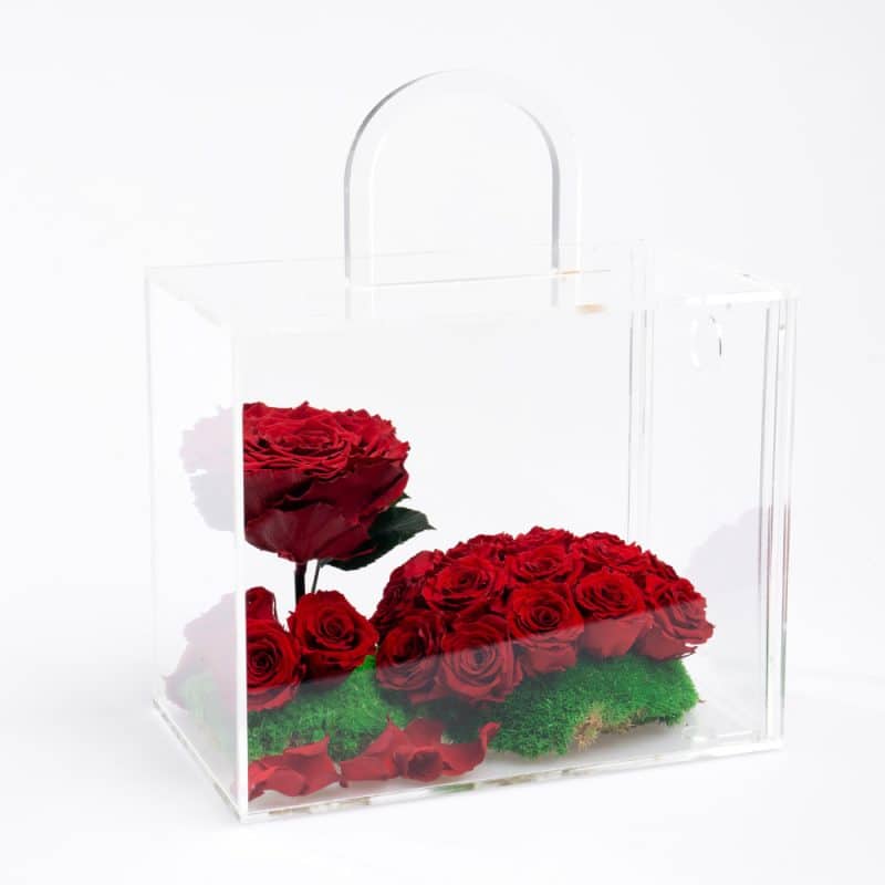 Red Roses Eternity Moss Box