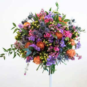 Purple, pink and orange bouquet