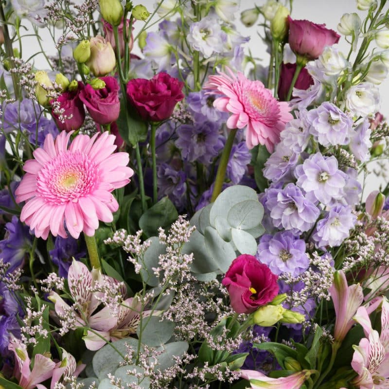 Gerbera and Eustoma Garden Symphony