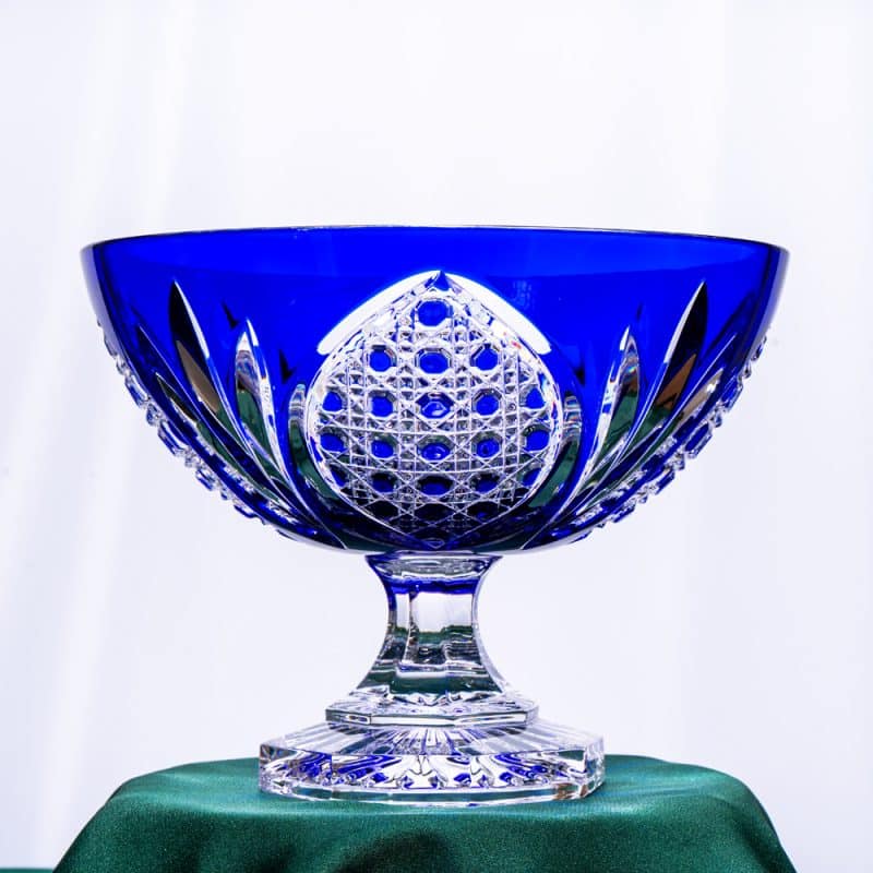 Luxurious Blue Crystal Bowl