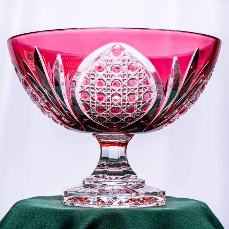 Luxurious Red Crystal Bowl