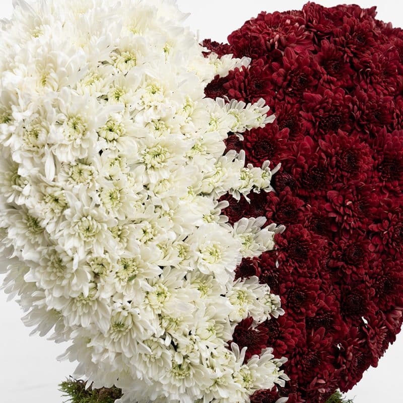 Qatar National Day - Heart Shape Flag Arrangement