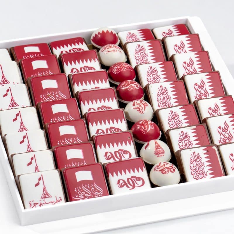 National Day Celebration 43-Piece Plaza Hollandi Premium Chocolates Square Tray