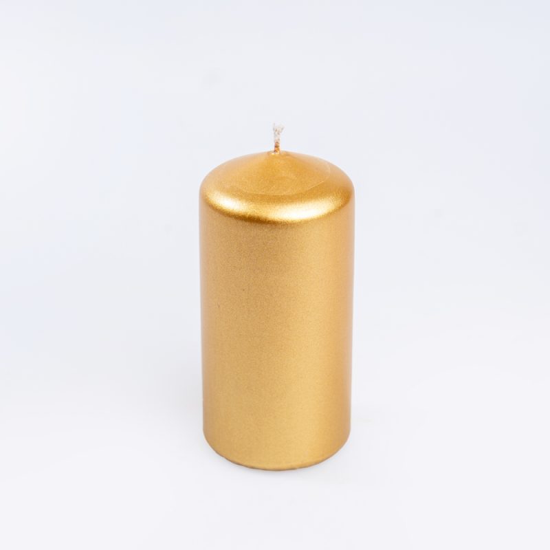 Bolsius Metallic Gold Pillar Candle