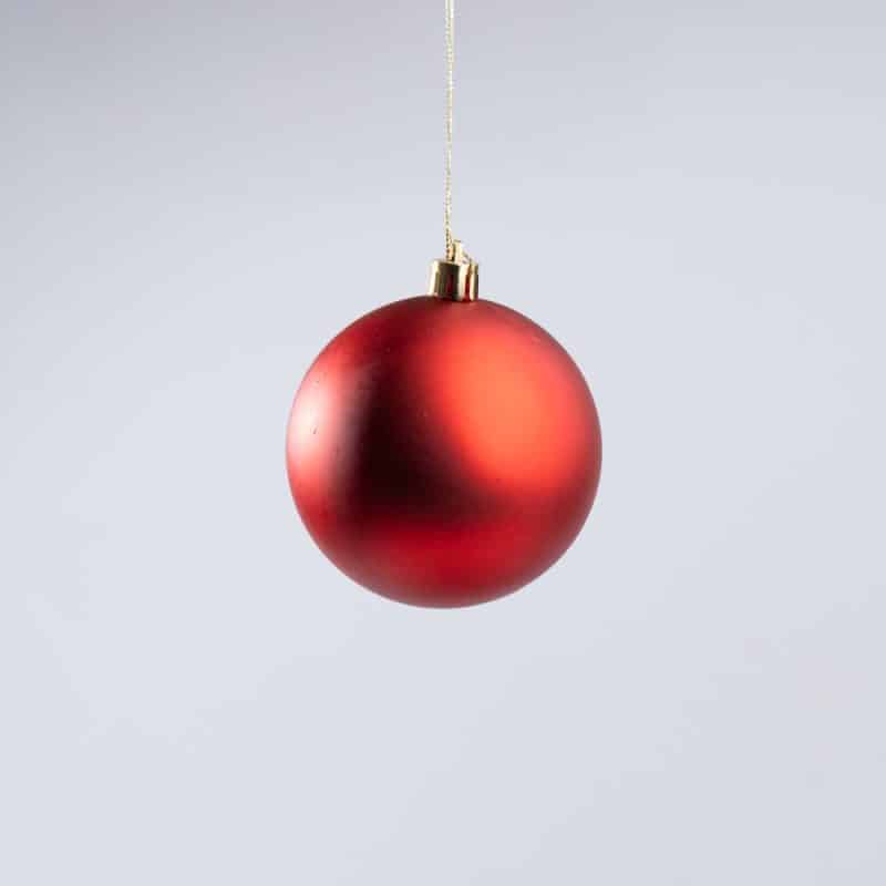 Luxury Red Christmas Decoration Hanging Balls Mix - 24 pcs