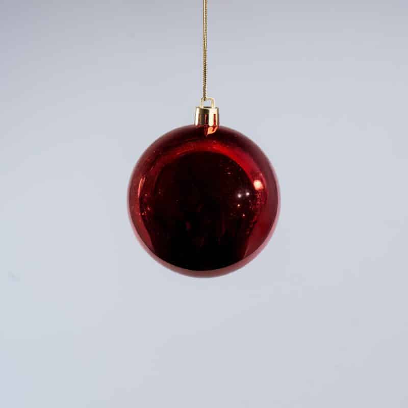 Luxury Red Christmas Decoration Hanging Balls Mix - 24 pcs