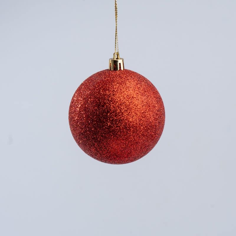 Luxury Red Christmas Decoration Hanging Balls Mix - 24 pcs