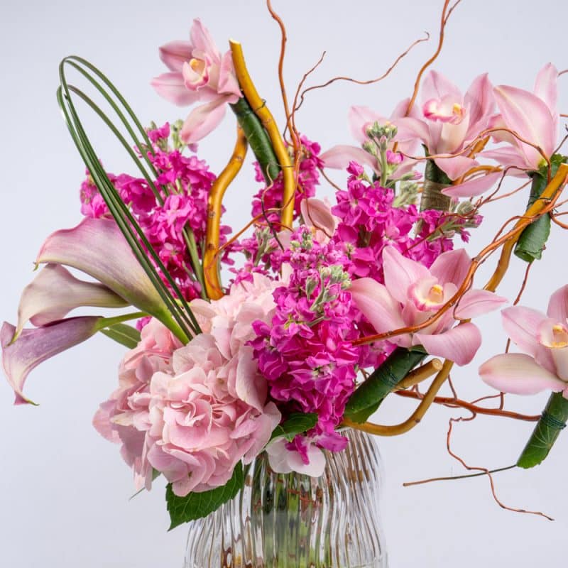 Calla Lily & Matthiola Floral Mix - Elegant and Fragrant