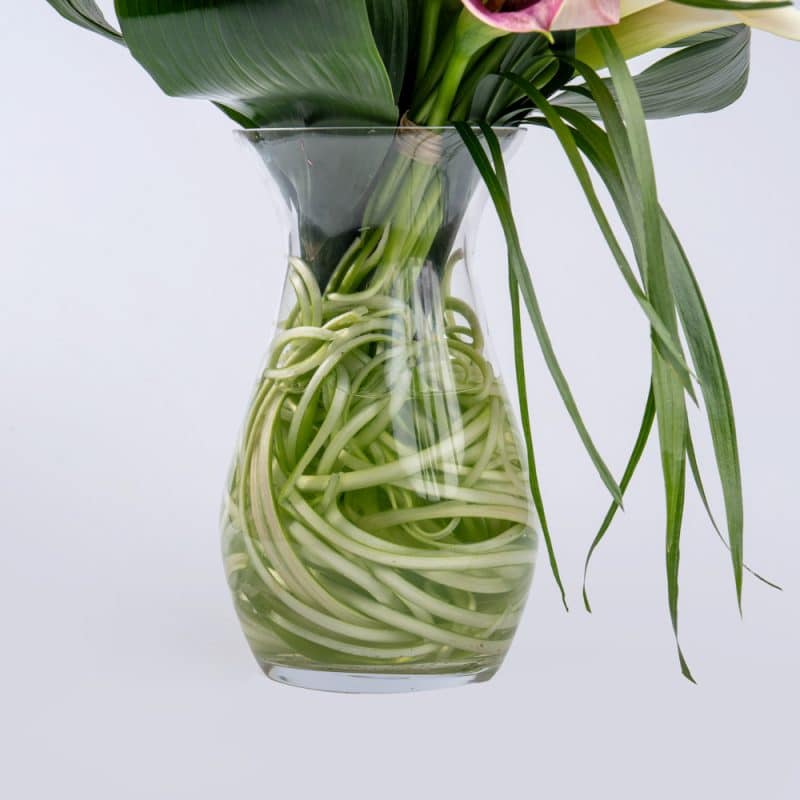 Modern Greenery Mix - Aspidistra Leaves & Calla Lily